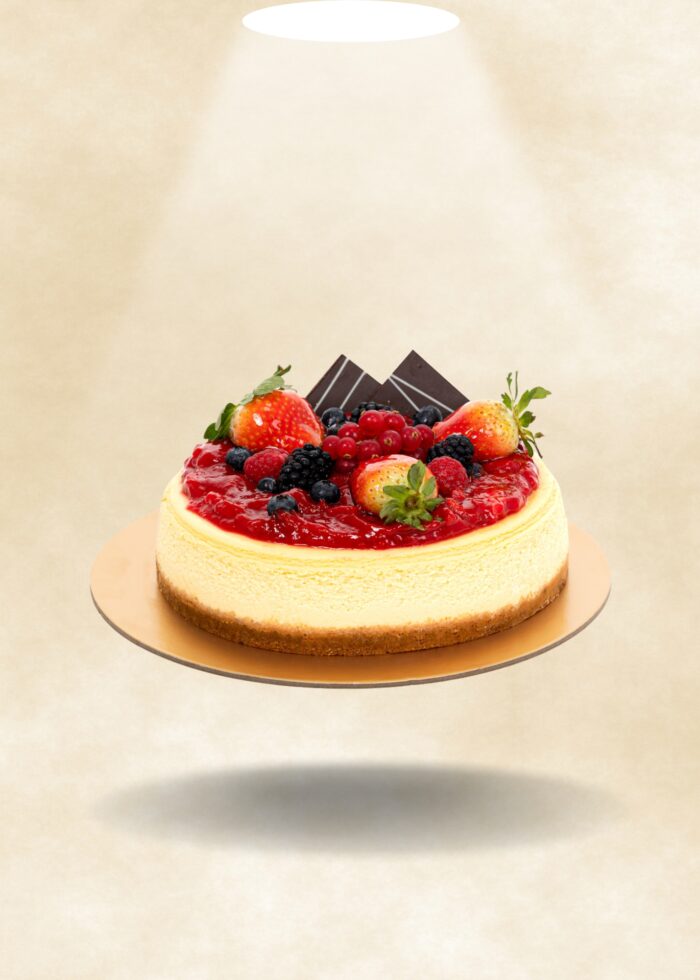 BAKED CHEESECAKE STRAWBERRY  10-12 Portion - 1.64KG